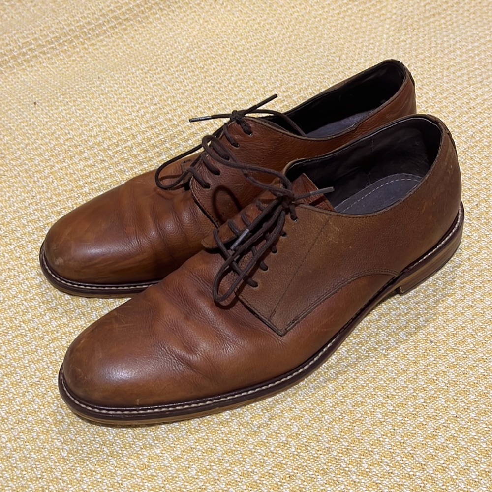Brown casual dress shoes